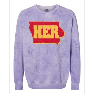 Iowa State Her Basketball Sports Fan Colorblast Crewneck Sweatshirt