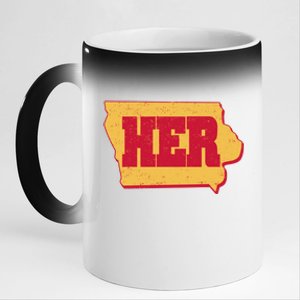 Iowa State Her Basketball Sports Fan 11oz Black Color Changing Mug