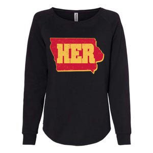 Iowa State Her Basketball Sports Fan Womens California Wash Sweatshirt