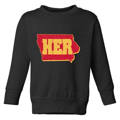 Iowa State Her Basketball Sports Fan Toddler Sweatshirt