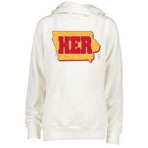 Iowa State Her Basketball Sports Fan Womens Funnel Neck Pullover Hood