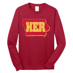 Iowa State Her Basketball Sports Fan Long Sleeve Shirt