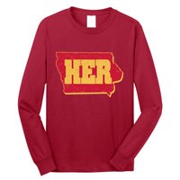 Iowa State Her Basketball Sports Fan Long Sleeve Shirt