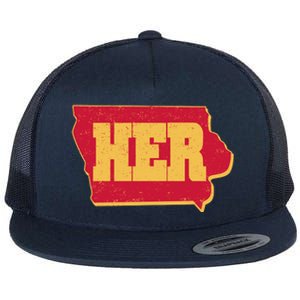 Iowa State Her Basketball Sports Fan Flat Bill Trucker Hat