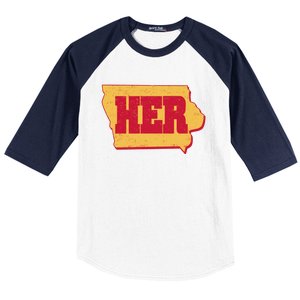 Iowa State Her Basketball Sports Fan Baseball Sleeve Shirt