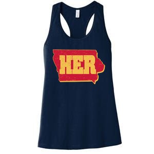 Iowa State Her Basketball Sports Fan Women's Racerback Tank