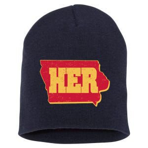 Iowa State Her Basketball Sports Fan Short Acrylic Beanie