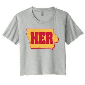 Iowa State Her Basketball Sports Fan Women's Crop Top Tee