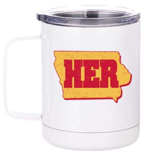 Iowa State Her Basketball Sports Fan 12 oz Stainless Steel Tumbler Cup