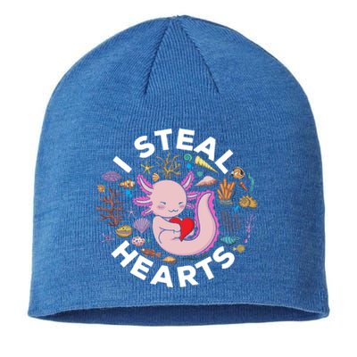 I Steal Hearts Axolotl Gift Sustainable Beanie