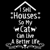 I Sell Houses So My Cat Live Realtor Life Real Estate Agent Long Sleeve Shirt