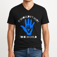 It Shouldn't Hurt To Be A Child Abuse Prevention Awareness V-Neck T-Shirt