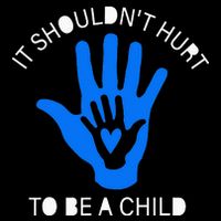 It Shouldn't Hurt To Be A Child Abuse Prevention Awareness Drawstring Bag