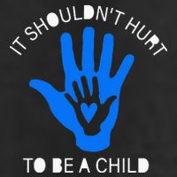 It Shouldn't Hurt To Be A Child Abuse Prevention Awareness 25L Jumbo Tote