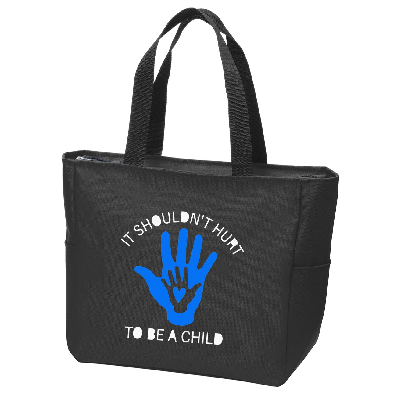 It Shouldn't Hurt To Be A Child Abuse Prevention Awareness Zip Tote Bag