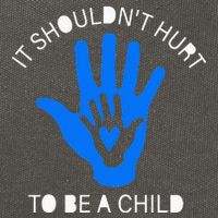 It Shouldn't Hurt To Be A Child Abuse Prevention Awareness Cotton Canvas Backpack