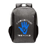 It Shouldn't Hurt To Be A Child Abuse Prevention Awareness Vector Backpack