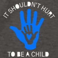It Shouldn't Hurt To Be A Child Abuse Prevention Awareness Vector Backpack