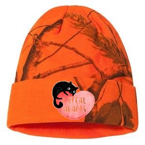 I Steal Hearts Cute Cat Valentin Quote Gift Kati Licensed 12" Camo Beanie