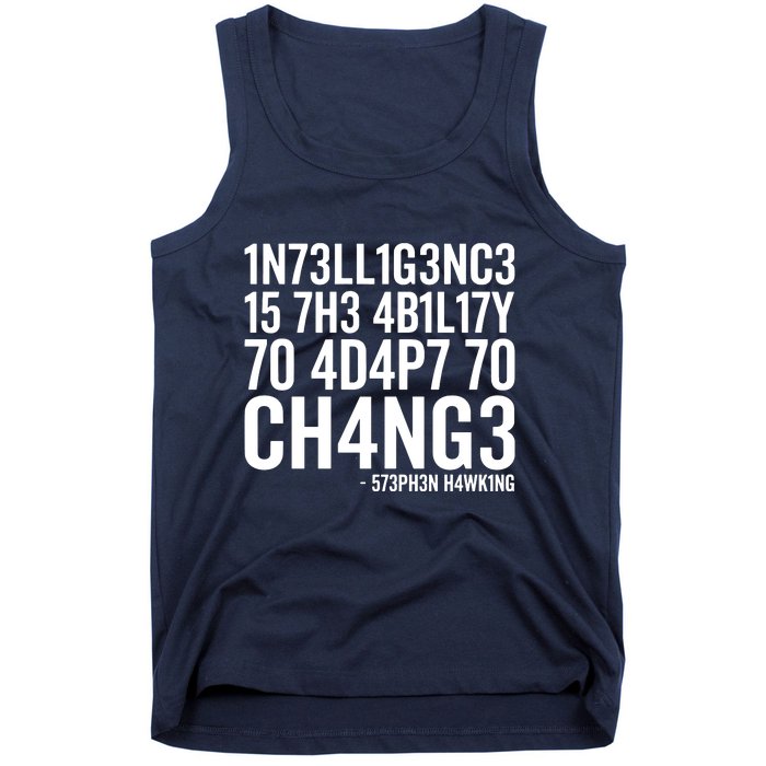 Intelligence Stephen Hawking Tank Top