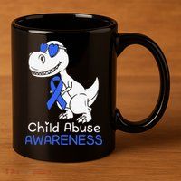 It Shouldn't Hurt To Be A Child Abuse Prevention Awareness 11oz C Handle Ceramic Mug