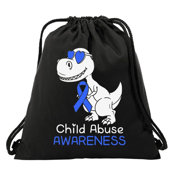 It Shouldn't Hurt To Be A Child Abuse Prevention Awareness Drawstring Bag