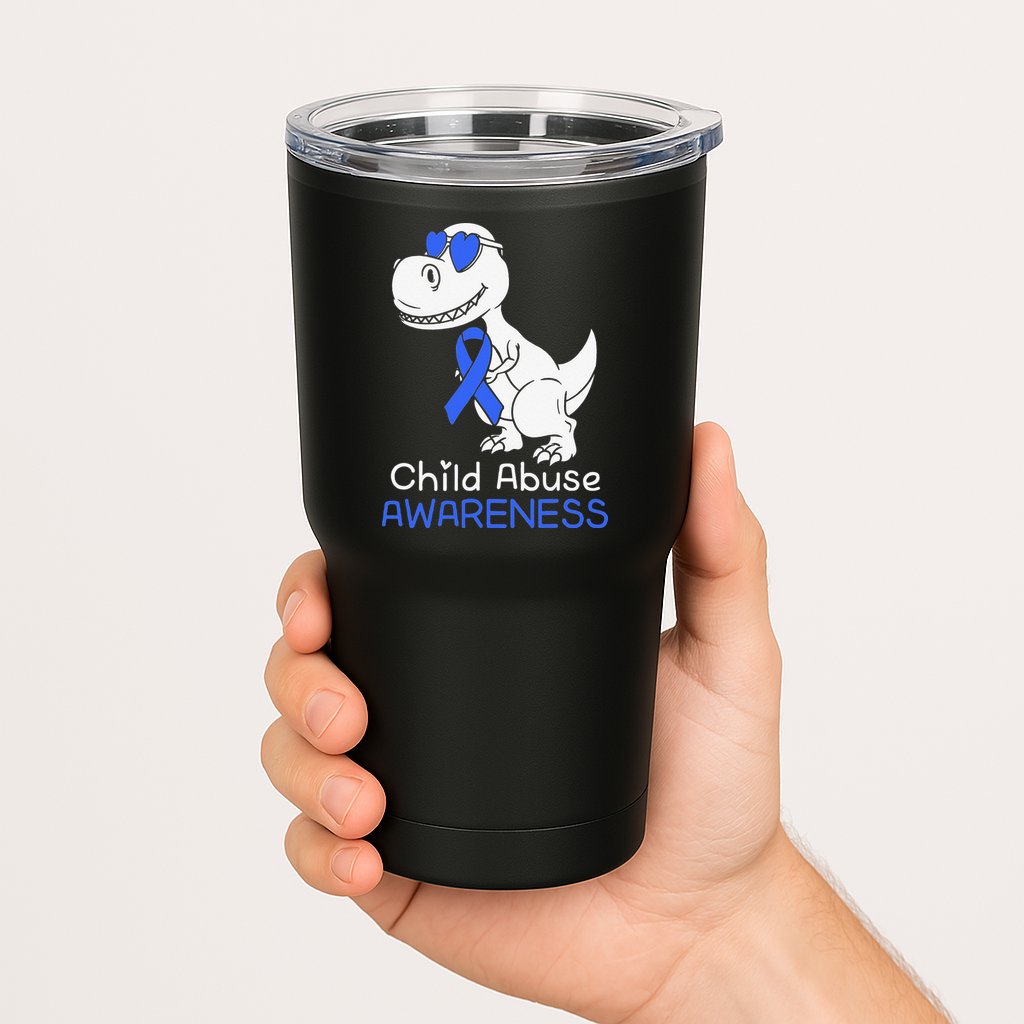 It Shouldn't Hurt To Be A Child Abuse Prevention Awareness Tumbler