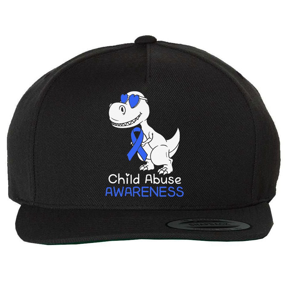 It Shouldn't Hurt To Be A Child Abuse Prevention Awareness Wool Snapback Cap