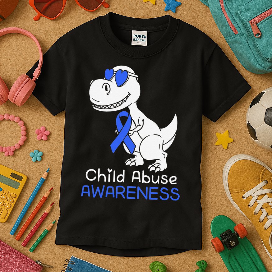 It Shouldn't Hurt To Be A Child Abuse Prevention Awareness Kids T-Shirt