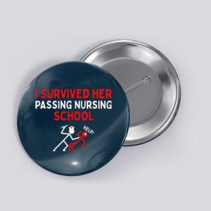 I Survived Her Passing Nursing School Graduate Nurse Button