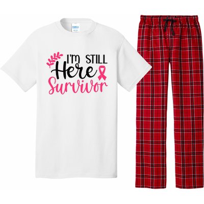 I'm Still Here Survivor Breast Cancer Awareness Pajama Set