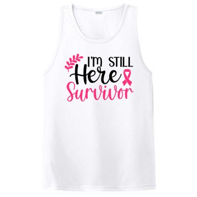 I'm Still Here Survivor Breast Cancer Awareness PosiCharge Competitor Tank