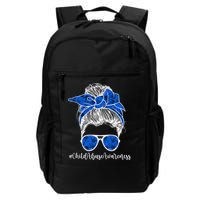 It Shouldn't Hurt To Be A Child Abuse Prevention Awareness Backpack