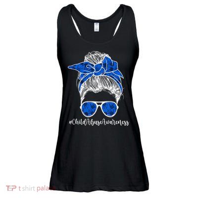 It Shouldn't Hurt To Be A Child Abuse Prevention Awareness Ladies Essential Flowy Tank
