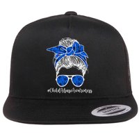 It Shouldn't Hurt To Be A Child Abuse Prevention Awareness Flat Bill Trucker Hat