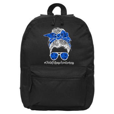 It Shouldn't Hurt To Be A Child Abuse Prevention Awareness 16 in Basic Backpack