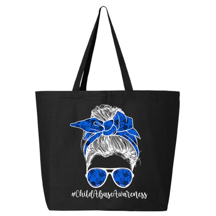 It Shouldn't Hurt To Be A Child Abuse Prevention Awareness 25L Jumbo Tote