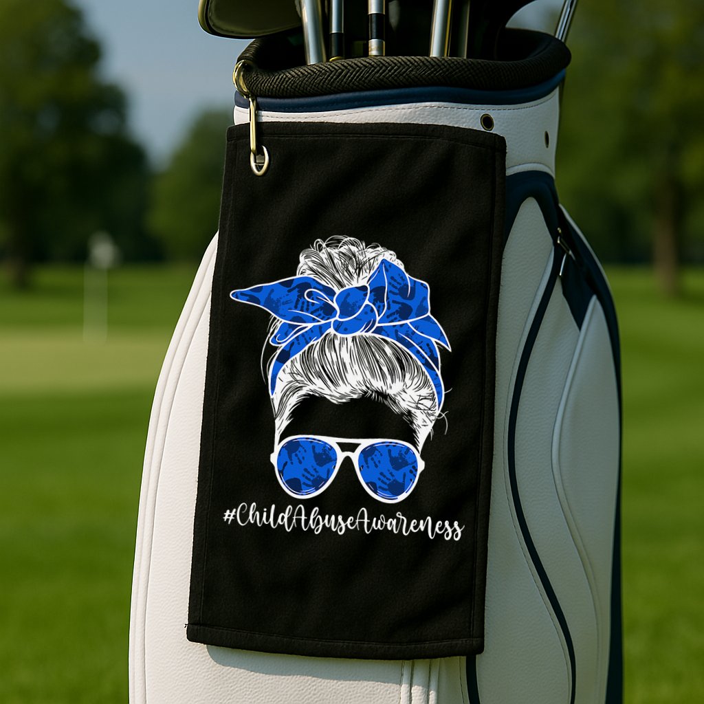 It Shouldn't Hurt To Be A Child Abuse Prevention Awareness Golf Towel