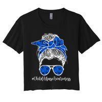 It Shouldn't Hurt To Be A Child Abuse Prevention Awareness Women's Crop Top Tee