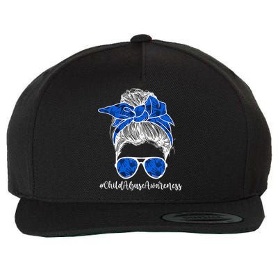 It Shouldn't Hurt To Be A Child Abuse Prevention Awareness Wool Snapback Cap