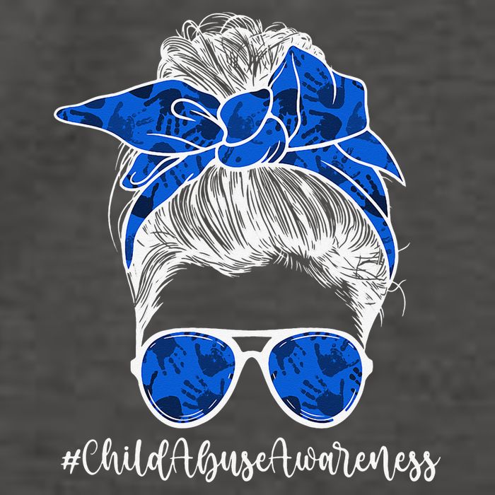 It Shouldn't Hurt To Be A Child Abuse Prevention Awareness Vector Backpack