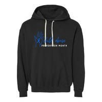 It shouldn't hurt To Be A Child Abuse Prevention Month Garment-Dyed Fleece Hoodie