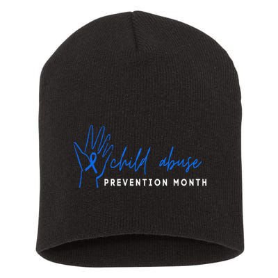 It shouldn't hurt To Be A Child Abuse Prevention Month Short Acrylic Beanie