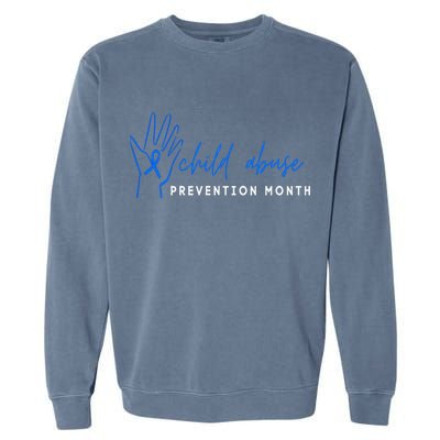 It shouldn't hurt To Be A Child Abuse Prevention Month Garment-Dyed Sweatshirt