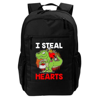 I Steal Hearts Dinosaur Heart Valentines Day Gift Backpack
