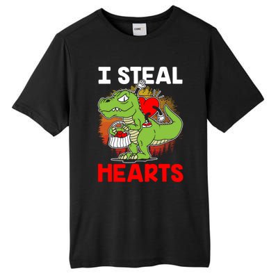 I Steal Hearts Dinosaur Heart Valentines Day Gift Tall Fusion ChromaSoft Performance T-Shirt