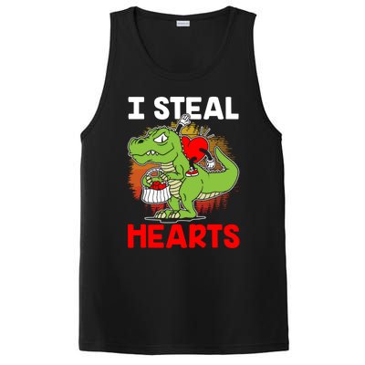 I Steal Hearts Dinosaur Heart Valentines Day Gift PosiCharge Competitor Tank