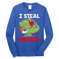 I Steal Hearts Dinosaur Heart Valentines Day Gift Long Sleeve Shirt