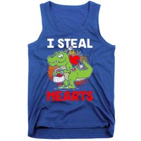 I Steal Hearts Dinosaur Heart Valentines Day Gift Tank Top