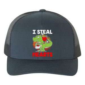 I Steal Hearts Dinosaur Heart Valentines Day Gift Yupoong Adult 5-Panel Trucker Hat